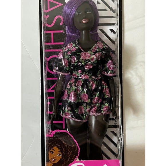 Barbie Fashionistas Doll 125 Purple Hair Floral Romper Fashion Doll - Picture 3 of 5